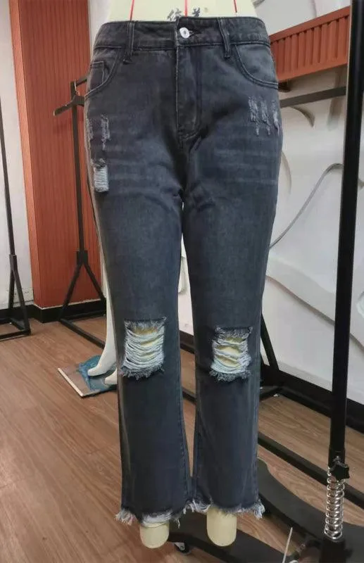 Women's Ripped Jeans Pants