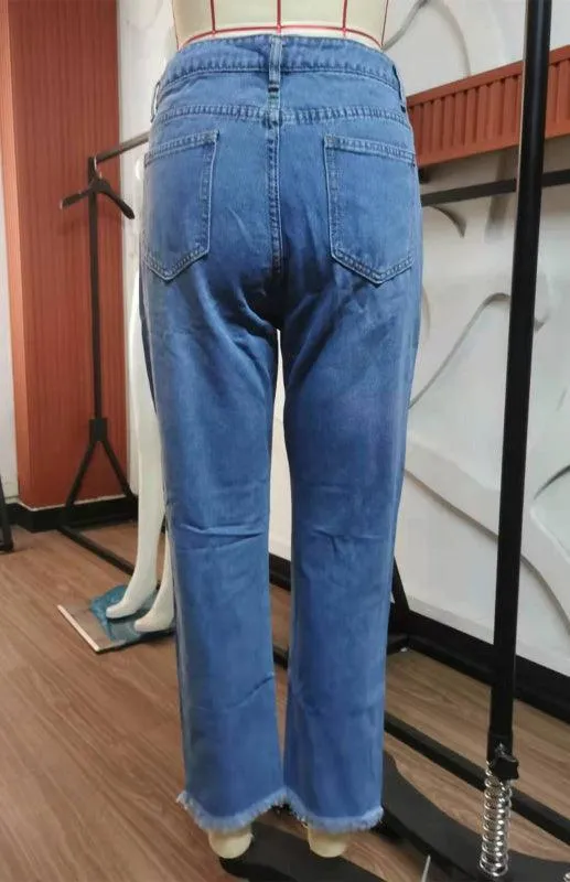 Women's Ripped Jeans Pants